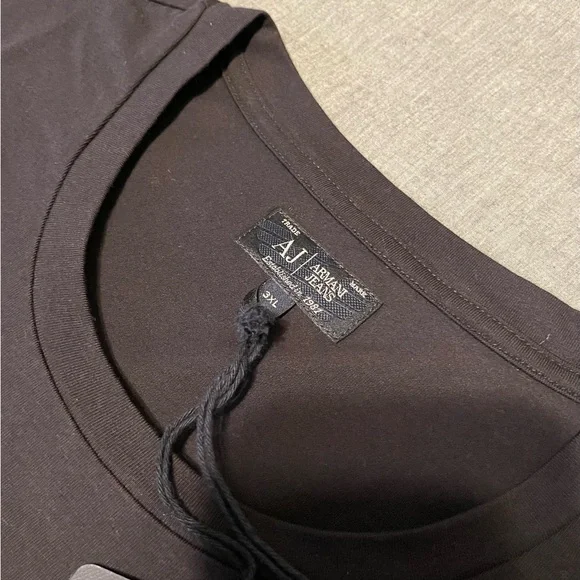 Armani Jeans - Men's Black T-Shirt (READ DESCRIPTION DETAILS) - Picture 3 of 6